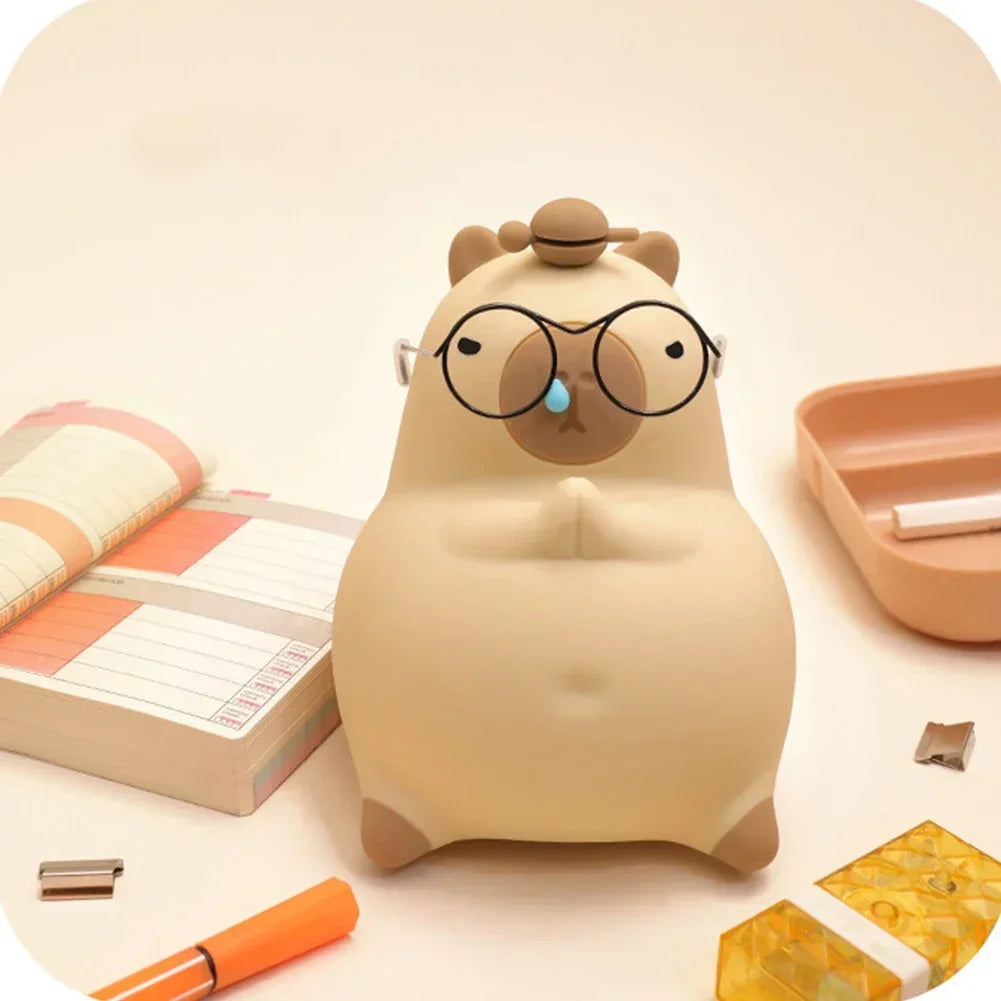 Meditating Capybara Night Light - LED Touch Sensor Lamp