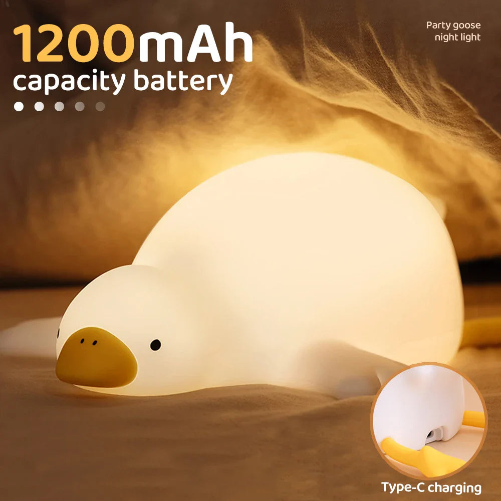 Goose Nursery Night Light - USB Rechargeable Touch Lamp