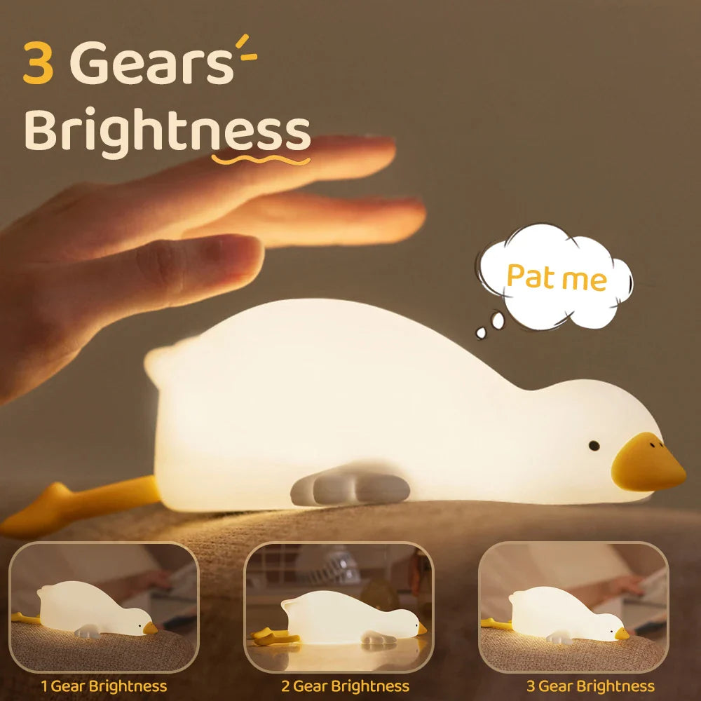 Goose Nursery Night Light - USB Rechargeable Touch Lamp