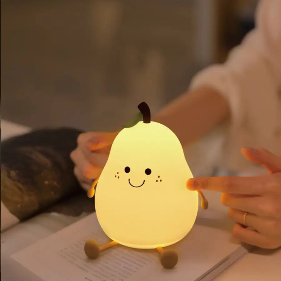 Pear Night Light - 7-Colors Dimming Touch Lamp