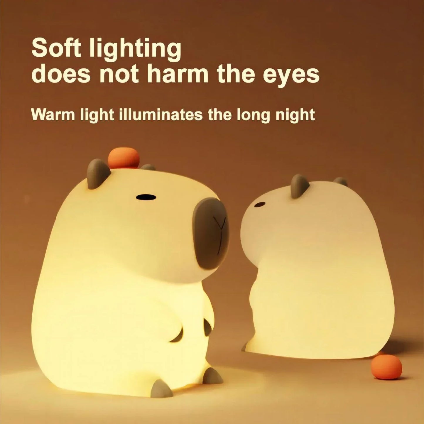 Capybara Night Light - LED Touch Sensor Lamp