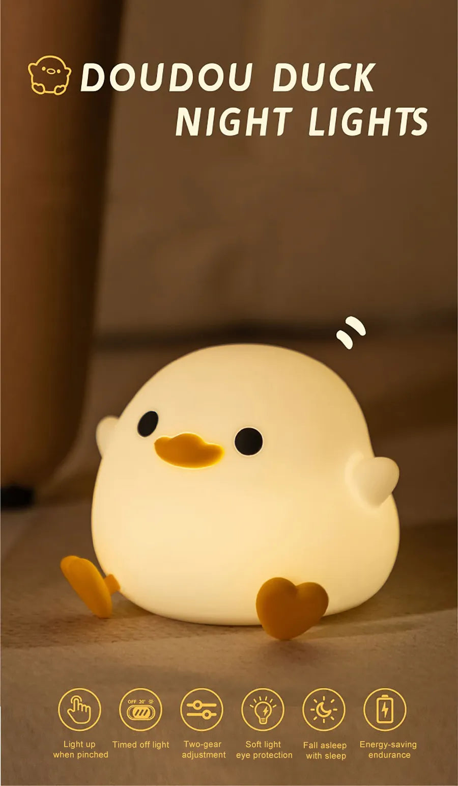 Bean Duck - Dimmable Bedside Lamp