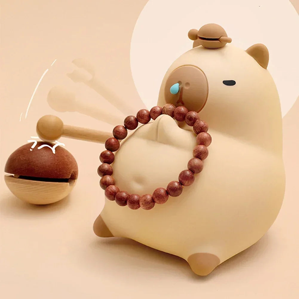 Meditating Capybara Night Light - LED Touch Sensor Lamp
