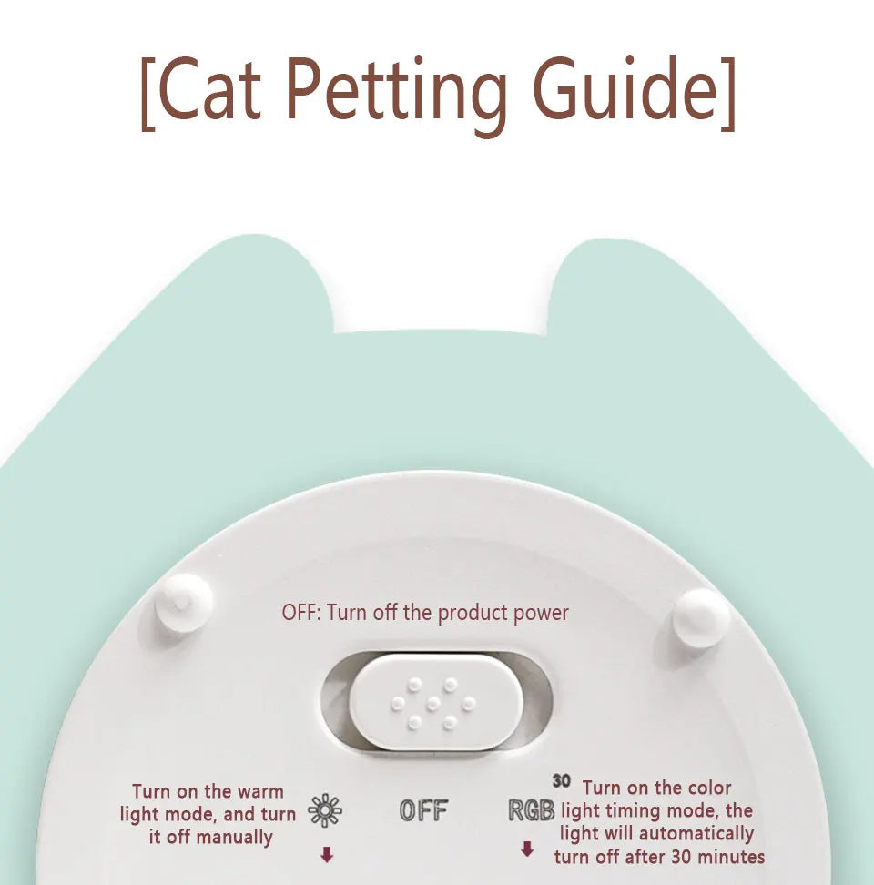 Gluttonous Cat Night Light - Fun Silicone Patting Lamp