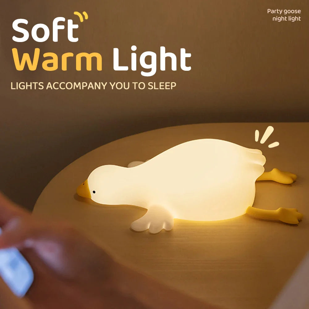Goose Nursery Night Light - USB Rechargeable Touch Lamp