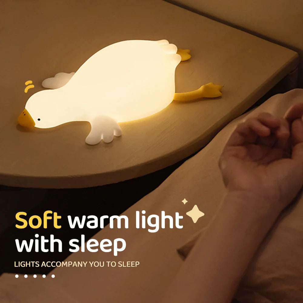 Goose Nursery Night Light - USB Rechargeable Touch Lamp