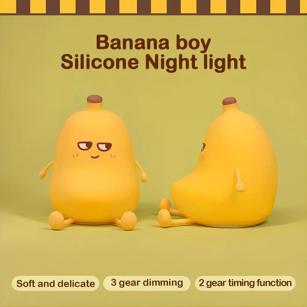 Banana Night Light - 7-Colors Dimming Touch Lamp